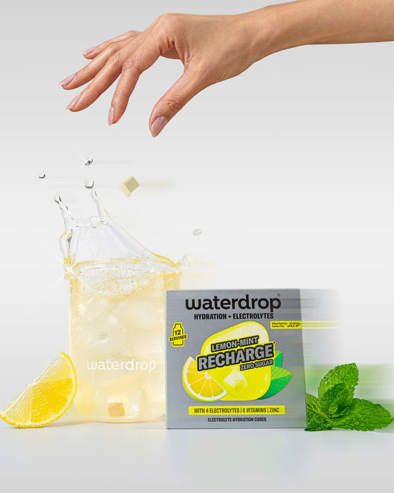 Waterdrop Electrolyte drink cubes Lemon Mint.