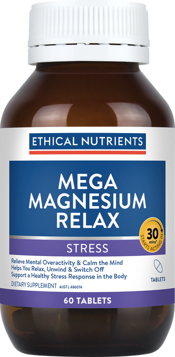 Ethical Nutrients Mega Magnesium Relax  60 Tablets