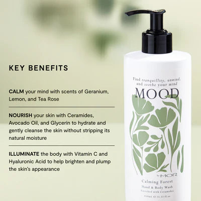 MOR Mood Calming Forest Hand & Body Wash 450ml.