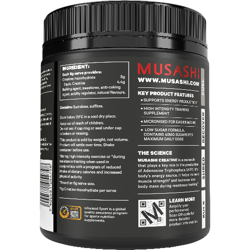 Musashi Creatine Berry Flavour 420g Powder
