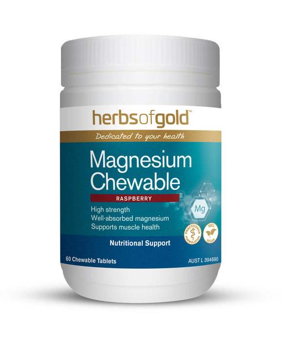 Herbs Of Gold Magnesium  Chewable 60 tablets