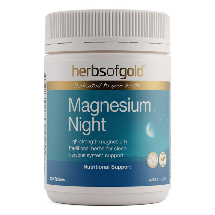 Herbs Of Gold Magnesium Night 120 Tablets