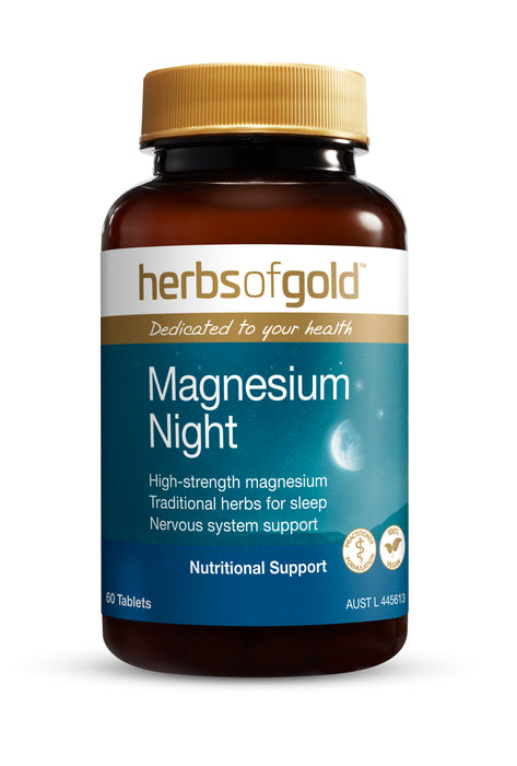 Herbs Of Gold Magnesium Night 60 Tablets