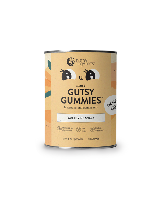 Nutra Organics Kids Gutsy Gummies Powder Mango 150g.