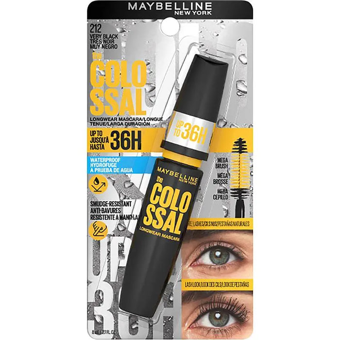 Maybelline The Colossal Mascara 36Hr Very Black Carded
