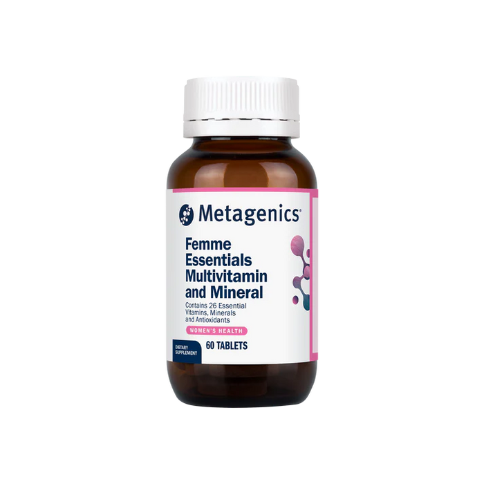 Metagenics Femme Essentials Multivitamin & Mineral 60 Tablets.