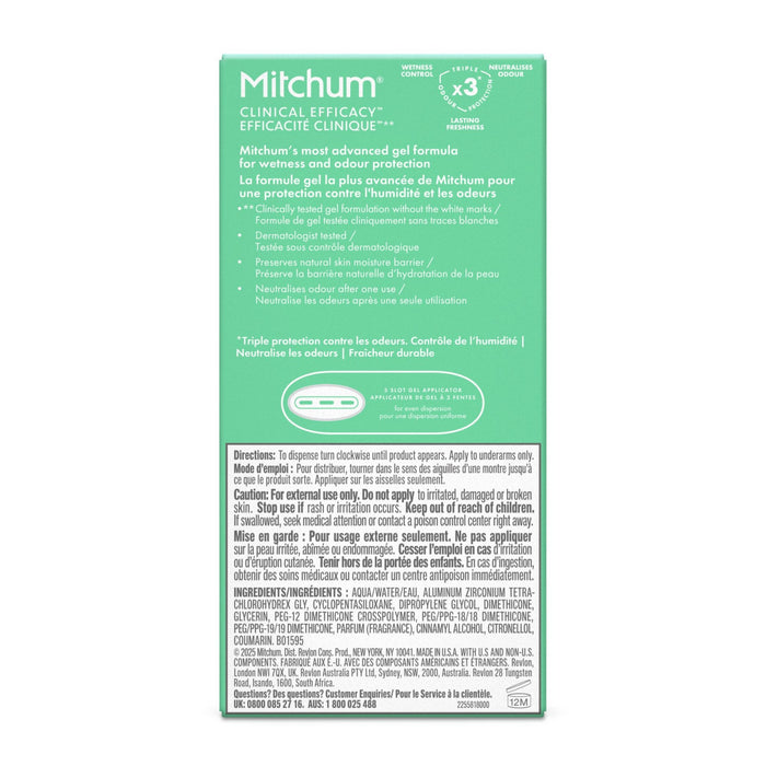 Mitchum Clinical Efficacy Women Gel 48 Hour Powder Fresh 57g