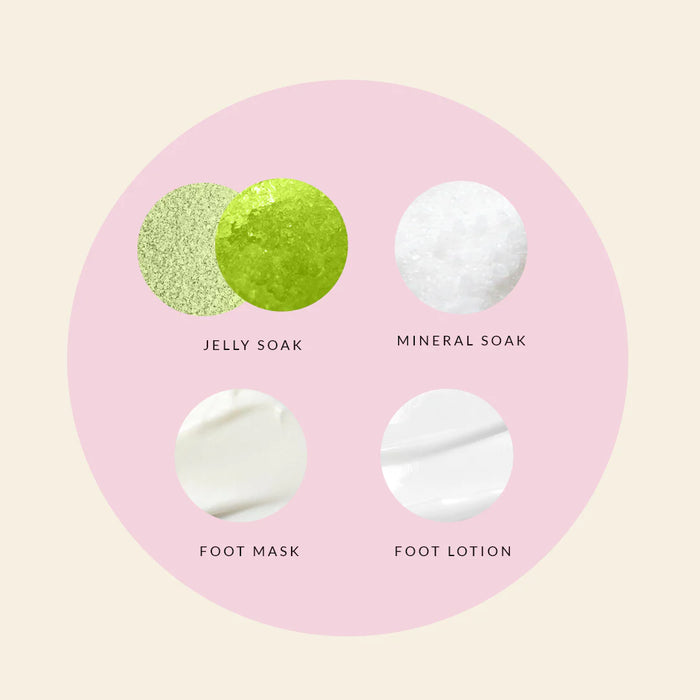 Mitty 4 Step Pedi Kit Green Tea