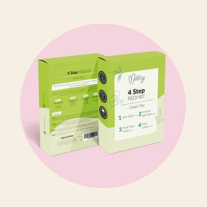 Mitty 4 Step Pedi Kit Green Tea