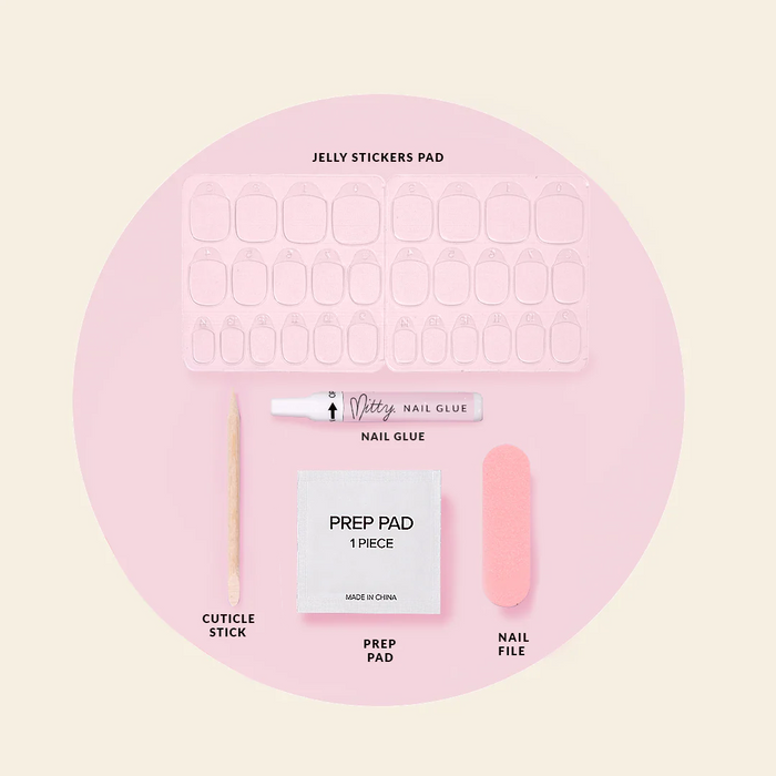 Mitty Soft Gel Press On Nails Blizzard