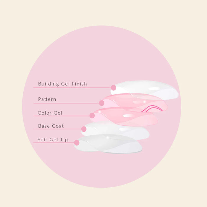 Mitty Soft Gel Press On Nails Blizzard