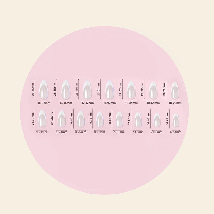 Mitty Soft Gel Press On Nails Frenchy