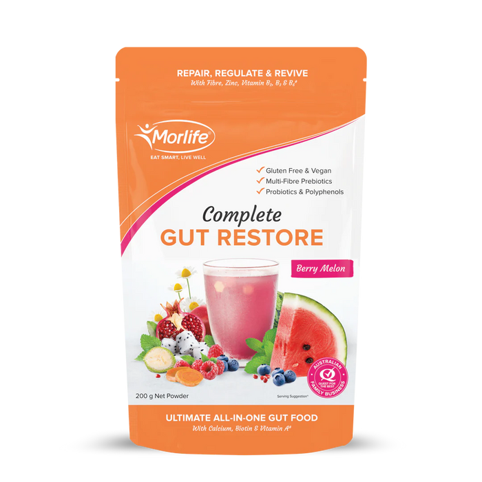 Morlife Complete Gut Restore  Berry Melon 200g