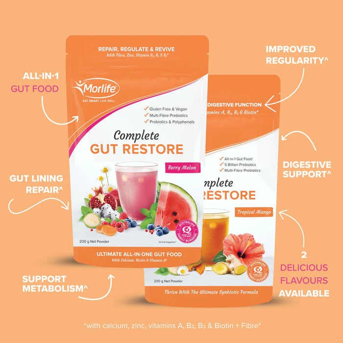 Morlife Complete Gut Restore  Berry Melon 200g