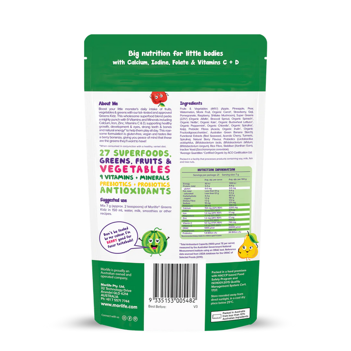 Morlife Greens Kidz 150g