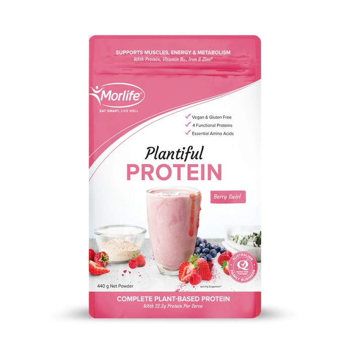 Morlife Plantiful Protein Berry Swirl 440g