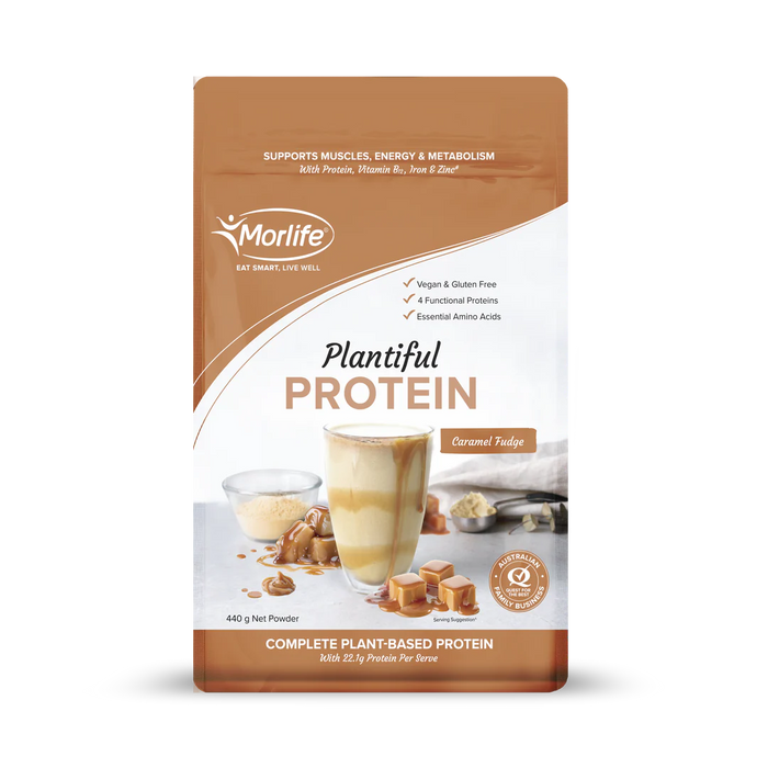 Morlife Plantiful Protein Choc Caramel Swirl 440g