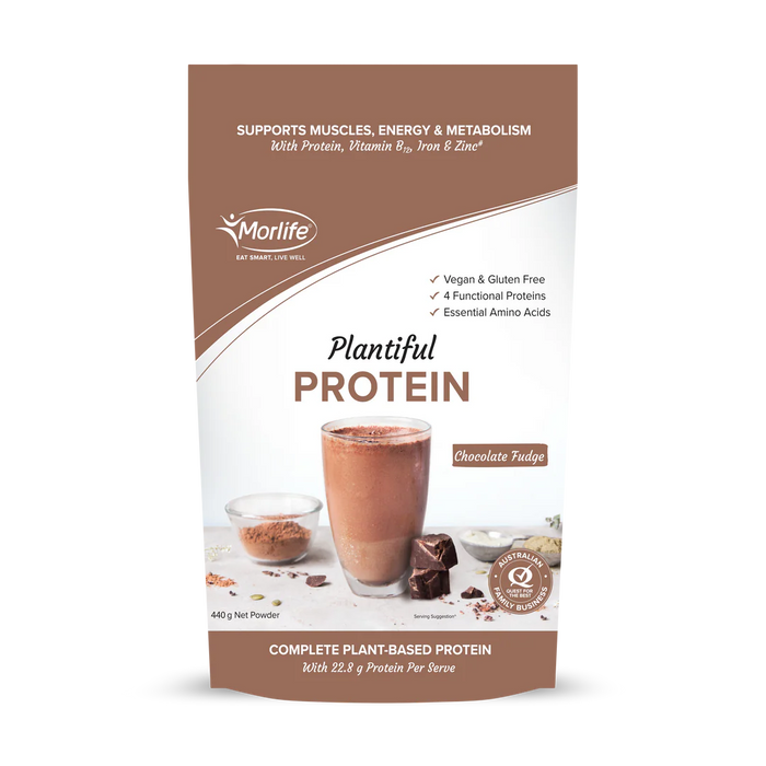 Morlife Plantiful Protein Choc Fudge 440g