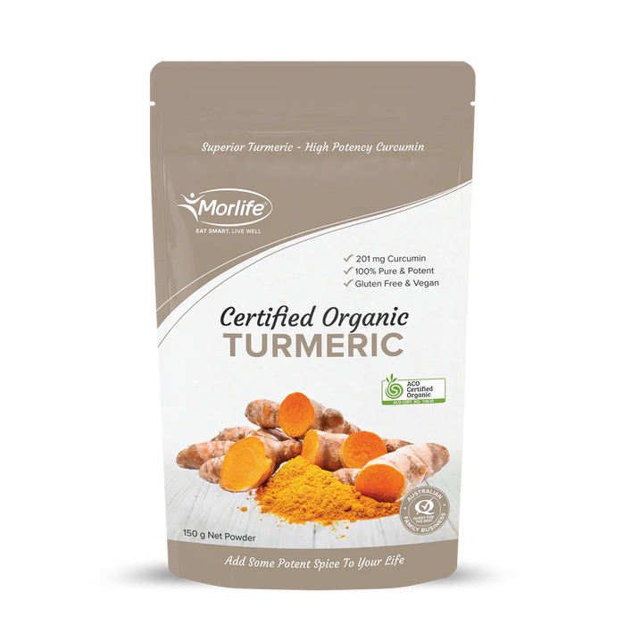Morlife Turmeric Certified Organic Powder 150g