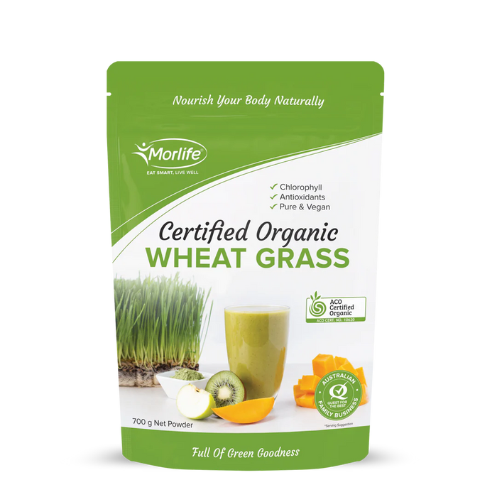 Morlife Wheat Grass Certified Organic 700g