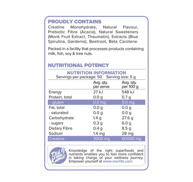 Morlife Creatine Cola Splash 250g