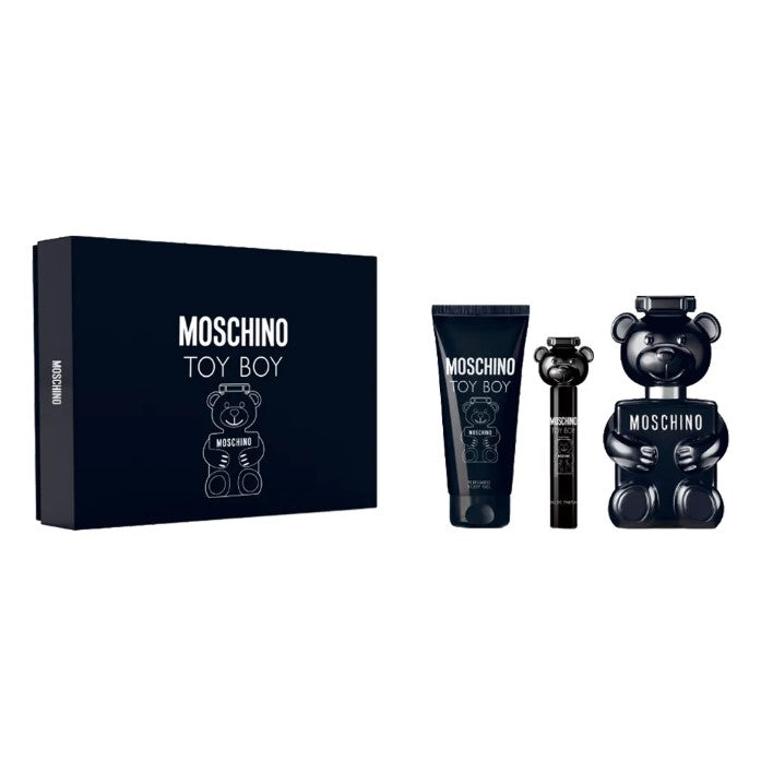 Mochino Toy Boy Trio Gift Set: 100ml EDP Body Gel & Travel Spray