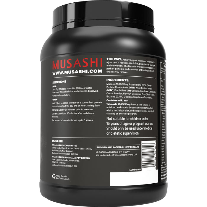 Musashi 100% Whey Chocolate 900g