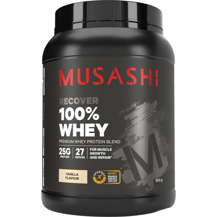 Musashi 100% Whey Vanilla Milkshake 900g