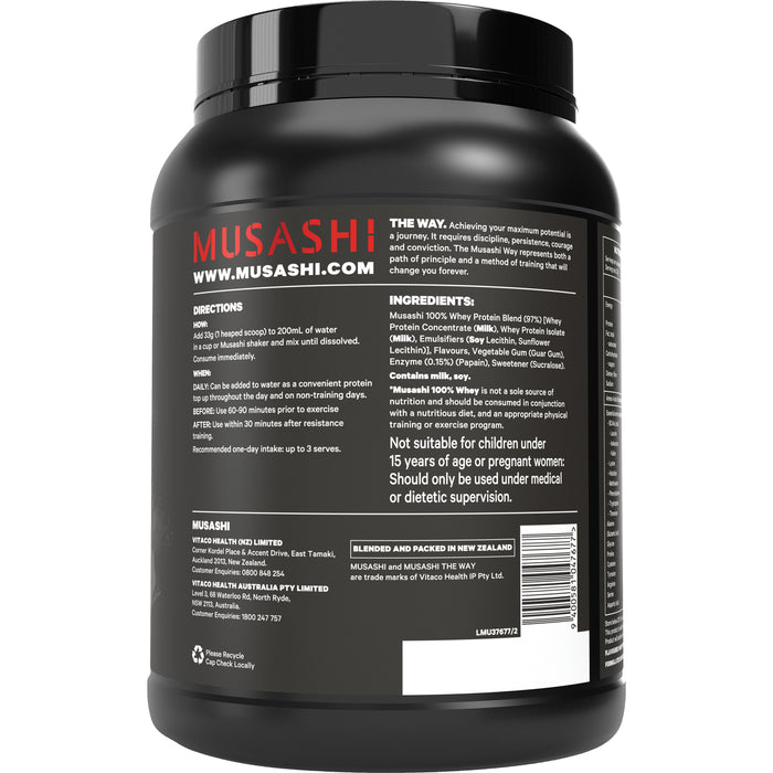 Musashi 100% Whey Vanilla Milkshake 900g