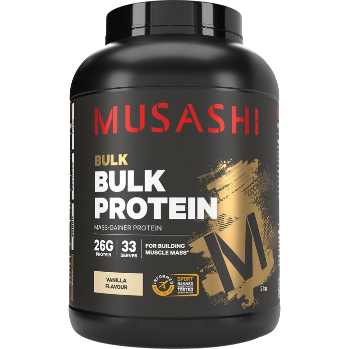 Musashi Bulk Protein Powder Vanilla Milkshake 2kg