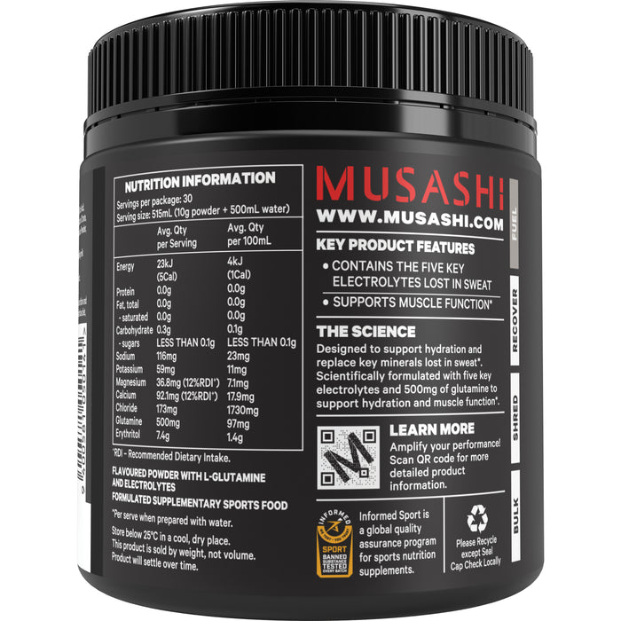 Musashi Electrolytes Watermelon 300g