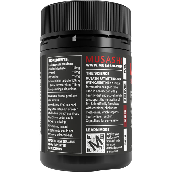 Musashi Fat Mobiliser + Canitine 60 Capsules