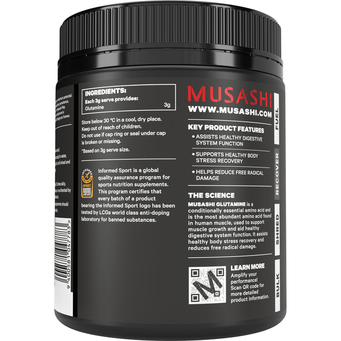 Musashi Glutamine Unflavoured 350g