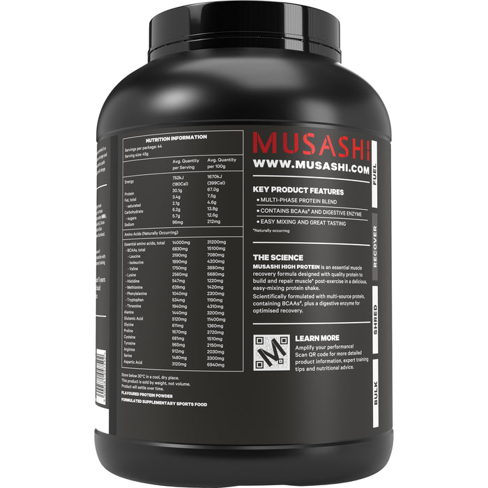 Musashi High Protein Chocolate Milkshake 2kg