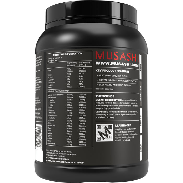 Musashi High Protein Salted Caramel 900g