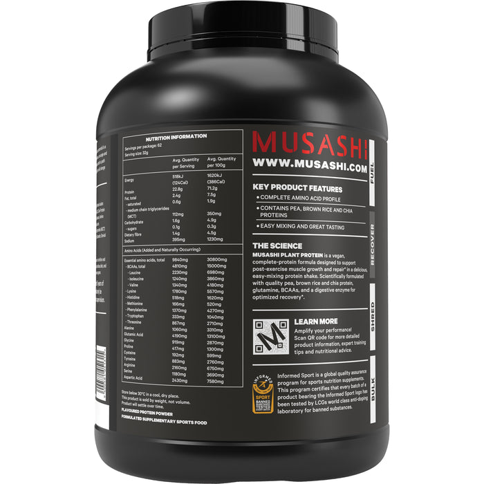 Musashi Plant Protein Vanilla 2KG