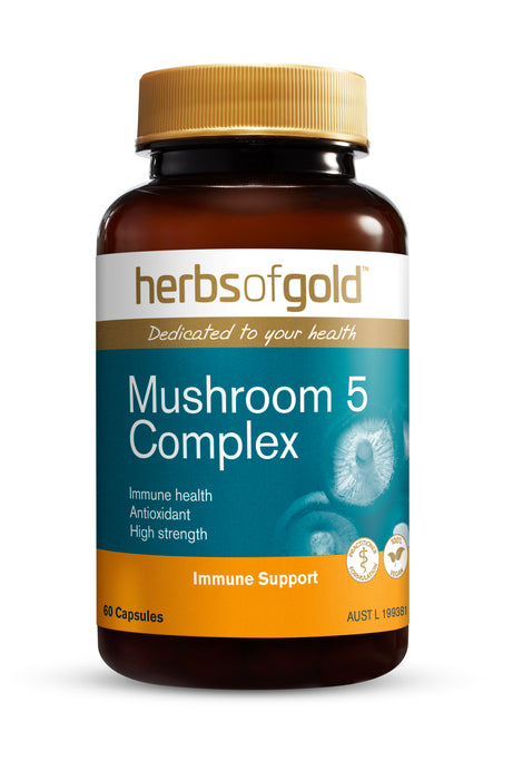 Herbs Of Gold Mushroom 5 Complex 60 Tablets