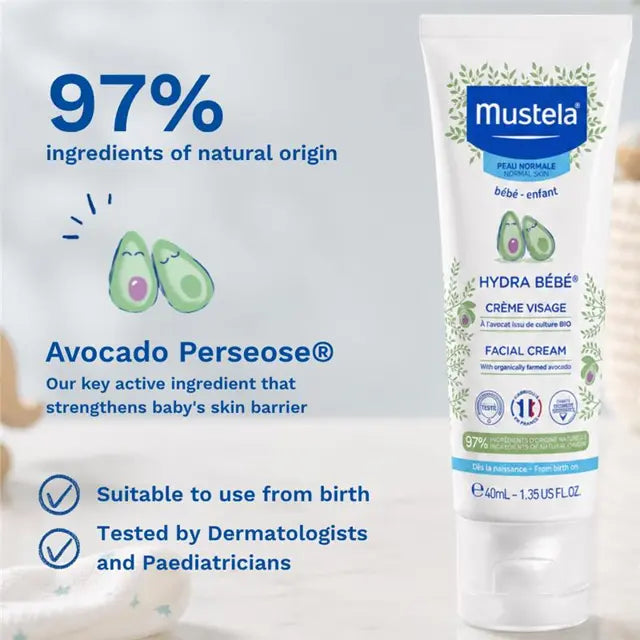 Mustela Hydra-Bebe Facial Cream 40ml