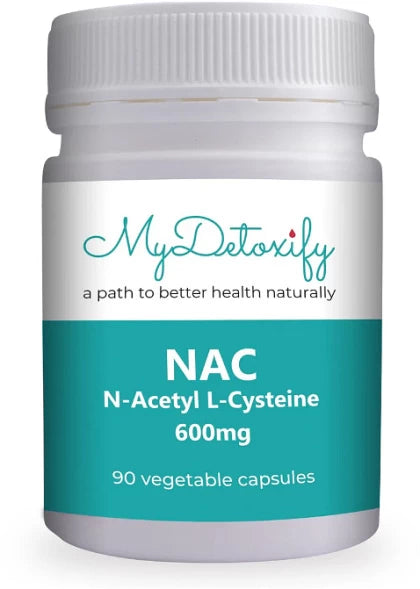 My Detoxify NAC N-Acetyl L-Cysteine 600mg 90 Capsules.