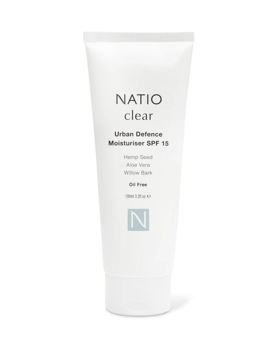 Natio Clear Urban Defense Moisturiser SPF15 100ml.