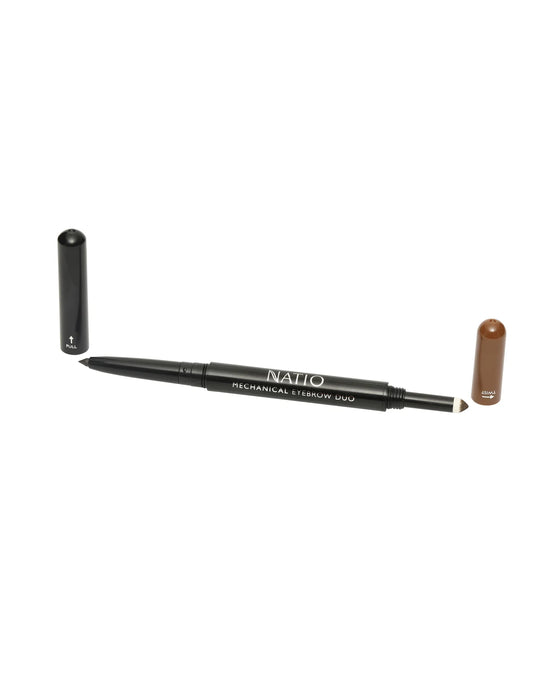 Natio Mechanical Eyebrow Duo Medium Brown.