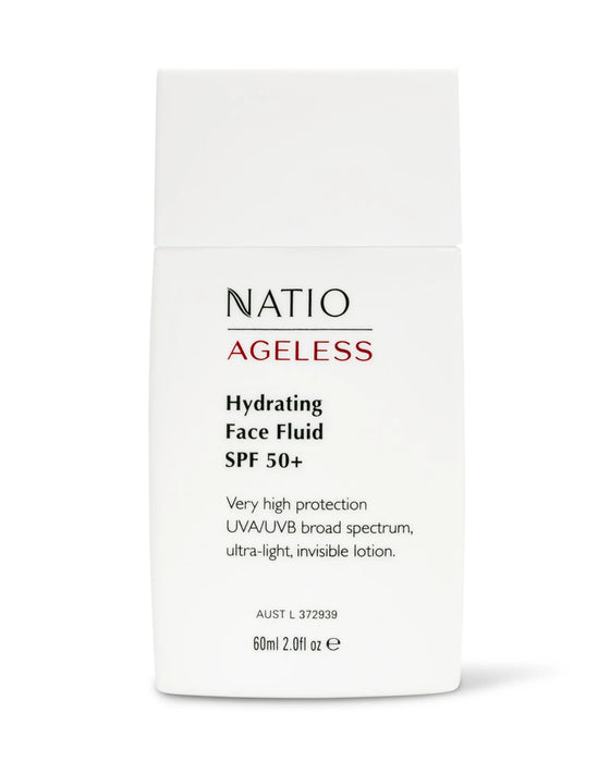 Natio Ageless Hydrating Face Fluid SPF 50+ 60ml.