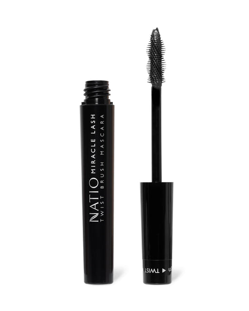 Natio Miracle Lash Twist Brush Mascara Black.