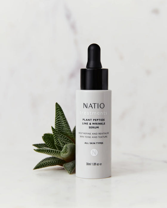 Natio Treatments Plant Peptide Line & Wrinkle Serum 30ml.