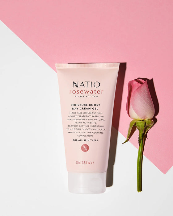Natio Rosewater Hydration Boost Day Cream Gel 75ml.