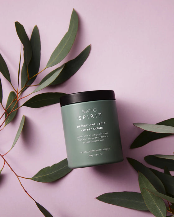 Natio Spirit Desert Lime + Salt Coffee Scrub 300g.