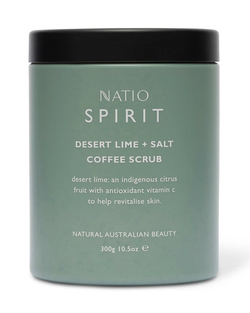 Natio Spirit Desert Lime + Salt Coffee Scrub 300g.