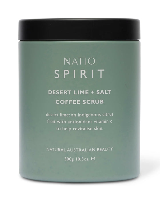 Natio Spirit Desert Lime + Salt Coffee Scrub 300g.
