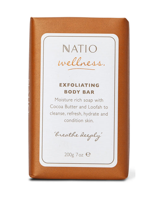 Natio Wellness Exfoliating Body Bar.