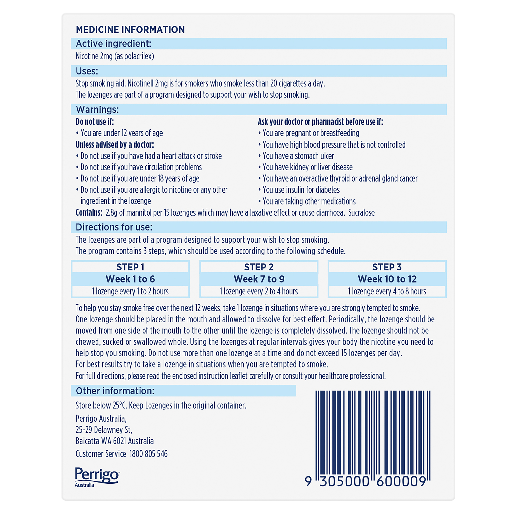 Nicotinell Mini Lozenge 2mg Bottle 81.